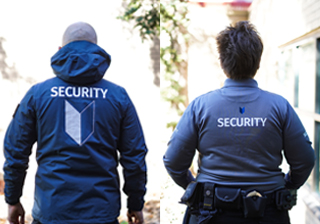 Security Services branded hoodie and long sleeve